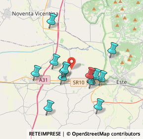 Mappa Via Giarre, 35045 Ospedaletto Euganeo PD, Italia (3.34462)