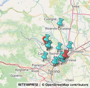 Mappa Via Camillo Benso Conte di Cavour, 10073 Ciriè TO, Italia (12.70154)