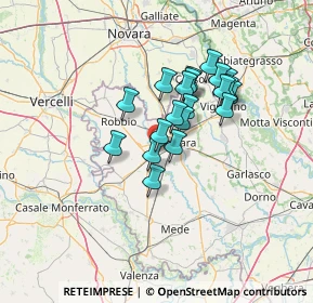 Mappa Via Enrico Fermi, 27030 Castello d'Agogna PV, Italia (10.1735)