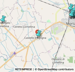 Mappa Via Enrico Fermi, 27030 Castello d'Agogna PV, Italia (3.73273)