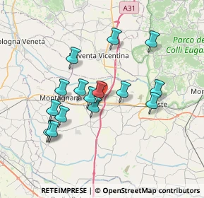 Mappa 35046 Saletto PD, Italia (6.542)