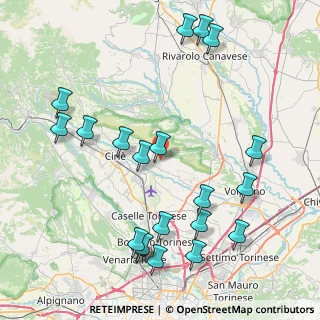 Mappa Via Ghetto, 10070 San Francesco al Campo TO, Italia (9.7425)