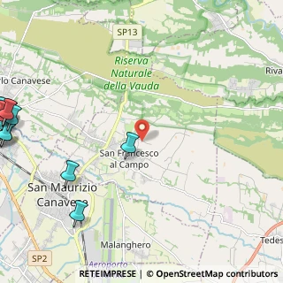 Mappa Via Ghetto, 10070 San Francesco al Campo TO, Italia (4.04833)