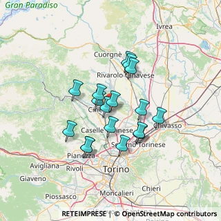 Mappa Via Ghetto, 10070 San Francesco al Campo TO, Italia (11.00765)