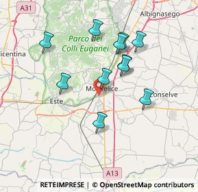 Mappa Via San Bellino, 35043 Monselice PD, Italia (6.54273)