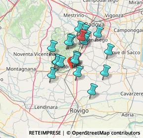 Mappa Via San Bellino, 35043 Monselice PD, Italia (9.521)