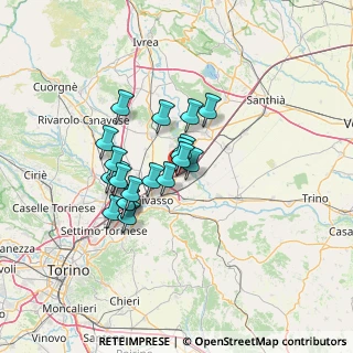 Mappa Via Vincenzo Lancia, 10038 Verolengo TO, Italia (9.968)