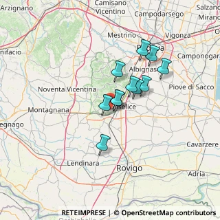 Mappa Via Meggiorina, 35043 Monselice PD, Italia (9.91091)