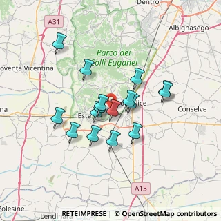 Mappa Via Meggiorina, 35043 Monselice PD, Italia (5.69938)
