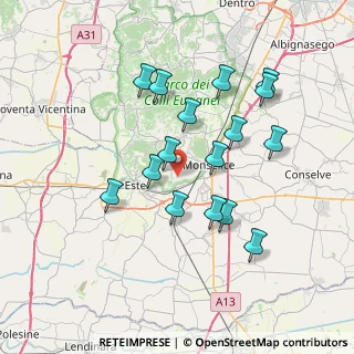 Mappa Via Meggiorina, 35043 Monselice PD, Italia (6.825)