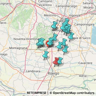 Mappa Via Michelangelo Buonarroti, 35043 Monselice PD, Italia (10.8305)