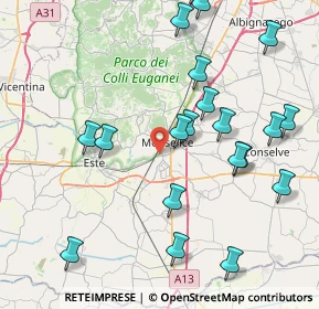 Mappa Via Michelangelo Buonarroti, 35043 Monselice PD, Italia (9.286)
