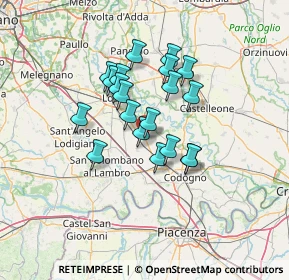 Mappa Via C. Battisti, 26826 Secugnago LO, Italia (10.2625)