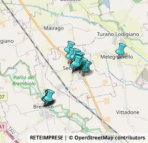 Mappa Via C. Battisti, 26826 Secugnago LO, Italia (1.0295)