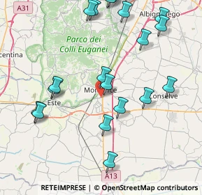 Mappa SR10, 35043 Monselice PD, Italia (9.5825)