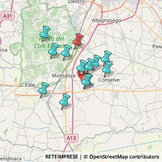 Mappa Strada Provinciale, 35043 Monselice PD, Italia (5.33231)