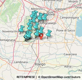 Mappa Strada Provinciale, 35043 Monselice PD, Italia (10.987)