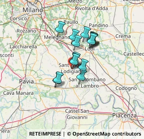 Mappa Via Einaudi Luigi, 27019 Villanterio PV, Italia (8.83563)