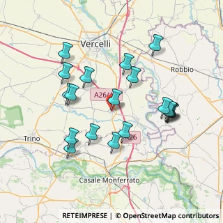 Mappa Via Guglielmo Marconi, 13010 Stroppiana VC, Italia (7.34053)