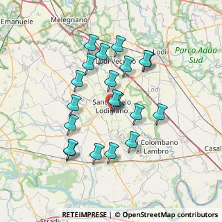 Mappa Viale Italia, 26866 Sant'Angelo Lodigiano LO, Italia (6.649)