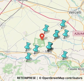 Mappa Cascina Guglielmina, 13039 Trino VC, Italia (6.34083)