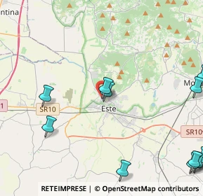 Mappa Via Schiavin, 35042 Este PD, Italia (6.56923)