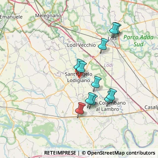 Mappa Via P. Mascagni, 26866 Sant'Angelo Lodigiano LO, Italia (6.83636)