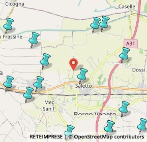Mappa Via Roaro, 35040 Borgo Veneto PD, Italia (3.02667)