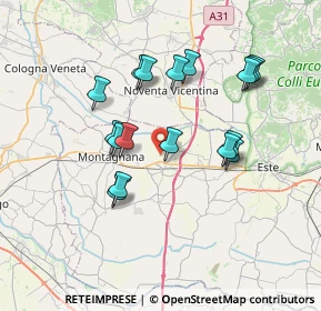 Mappa Via Roaro, 35040 Borgo Veneto PD, Italia (6.59647)