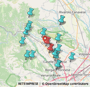 Mappa Via Luigi Cibrario, 10073 Ciriè TO, Italia (6.89)