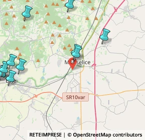 Mappa Via Tiziano, 35043 Monselice PD, Italia (6.28462)