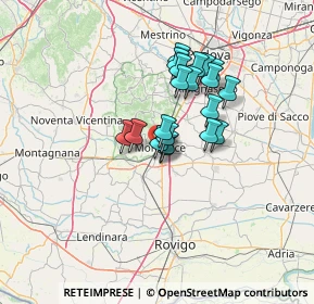 Mappa Via Tiziano, 35043 Monselice PD, Italia (9.627)