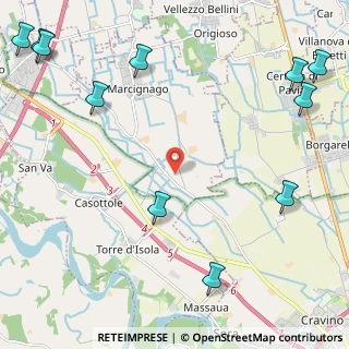 Mappa Via Enrico Mattei, 27020 Marcignago PV, Italia (3.35)