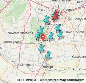 Mappa Via Vò dei Buffi, 35043 Monselice PD, Italia (11.645)