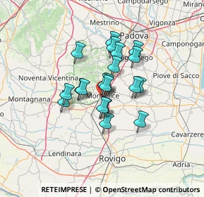 Mappa Via Vò Dè Buffi, 35043 Monselice PD, Italia (9.2325)