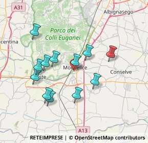 Mappa Via Vò Dè Buffi, 35043 Monselice PD, Italia (6.745)