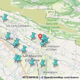 Mappa Via San Giacomo, 10070 San Francesco Al Campo TO, Italia (2.50929)