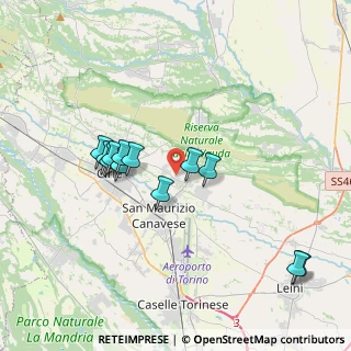 Mappa Via San Giacomo, 10070 San Francesco Al Campo TO, Italia (3.5425)