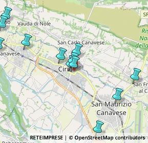 Mappa Via Giuseppe Garibaldi, 10073 Ciriè TO, Italia (2.3125)