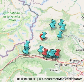 Mappa Via S. Antonio, 10070 Usseglio TO, Italia (13.728)