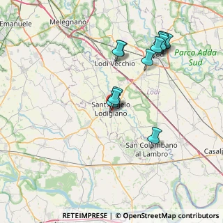 Mappa Via S. Alessandro, 26866 Sant'Angelo Lodigiano LO, Italia (7.38333)