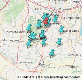 Mappa Via Porta Valesella, 35043 Monselice PD, Italia (9.3825)
