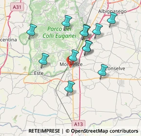 Mappa Via Livenza, 35043 Monselice PD, Italia (6.82583)