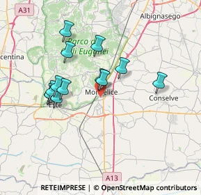 Mappa Via Tagliamento, 35043 Monselice PD, Italia (6.45615)