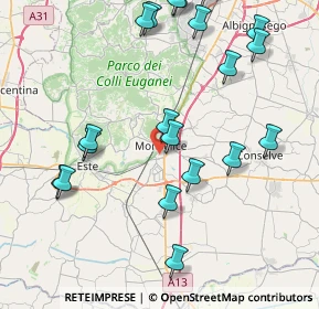 Mappa Via Livenza, 35043 Monselice PD, Italia (9.5215)