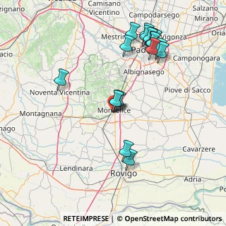 Mappa Via Livenza, 35043 Monselice PD, Italia (17.307)