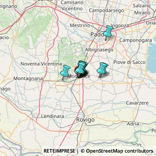 Mappa Via Tagliamento, 35043 Monselice PD, Italia (3.95385)
