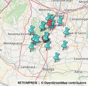 Mappa Via Livenza, 35043 Monselice PD, Italia (9.3755)