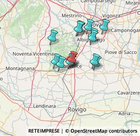 Mappa Via Tagliamento, 35043 Monselice PD, Italia (10.14286)