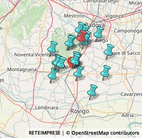 Mappa Via Argine Sinistro, 35043 Monselice PD, Italia (9.449)